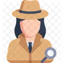 Female detective  Icon