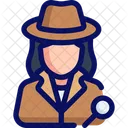 Female detective  Icon