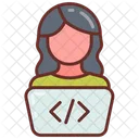 Female Developer Software Developer Female Designer Icon