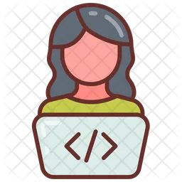 Female developer  Icon