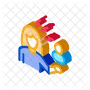 Female Discussion Conviction Icon