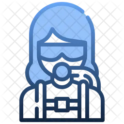Female Diver  Icon