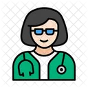 Doctor Female Hospital Icon