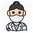 Female Doctor  Icon