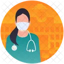 Medical Person Female Doctor Surgeon Icon