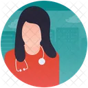Medical Person Female Doctor Surgeon Icon