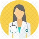 Female Doctor Doctor Gent 아이콘