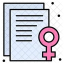 Female Document  Icon