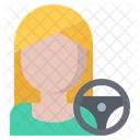 Female Driver Woman Driver Driver Icon