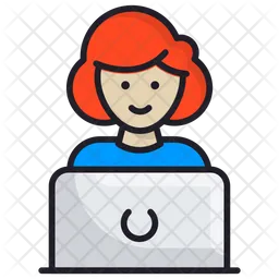 Female Employee  Icon