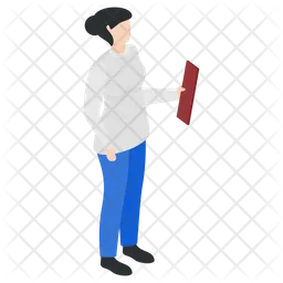 Female Employee Avatar  Icon