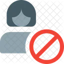 Female Employee Banned  Icon