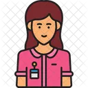 Female Employee  Icon