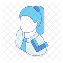 Female Employee Business Woman Business Person Icon