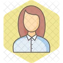 Female Employee  Icon