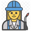 Repairwoman Servicewoman Technician Icon