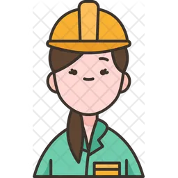 Female Engineer  Icon