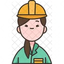 Female Engineer  Icon