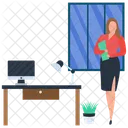 Female Entrepreneur Business Woman Capitalist Icon