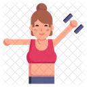 Female Exercise  Icon