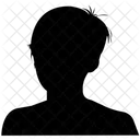 Female Face Silhouette  Icon