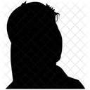Female Face Silhouette  Icon