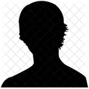 Female Face Silhouette  Icon