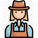 Hat Woman User Icon