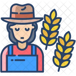 Female Farmer  Icon