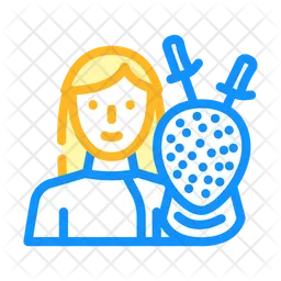 Female Fencing Player  Icon