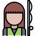 Female Fisher  Icon