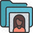 Female Folder  Icon