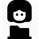 Female Folder  Icon