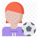 Female Footballer  Icon