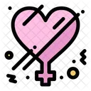 Female Gender Love Icon