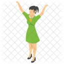 Female Gold Madlist Winner Champion Icon