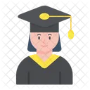Female Graduate  Icon