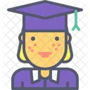 Female Graduate Graduate Female Icon