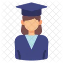 Female Graduate  Icon