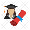 Female Graduate Graduate Avatar Icon