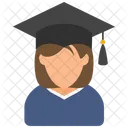 Female Graduate Student Student Graduate Icon
