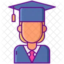 Female Student Graduation Hat Icon