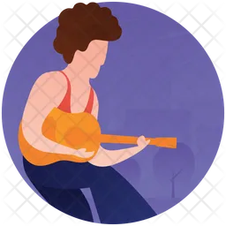 Female Guitarist  Icon