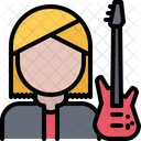 Female Guitarist  Icon