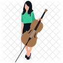Female Guitarist Lady Guitarist Female Artist Icon