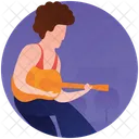 Female Guitarist  Icon