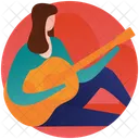 Female Guitarist  Icon
