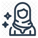 Female Hajj Pilgrim Woman Hijab Icon