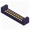 Female Header Connector Hardware Icon