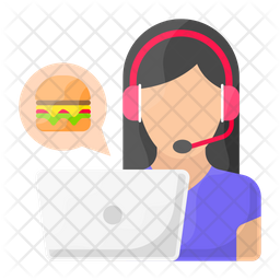 Female Helper Icon - Download in Flat Style